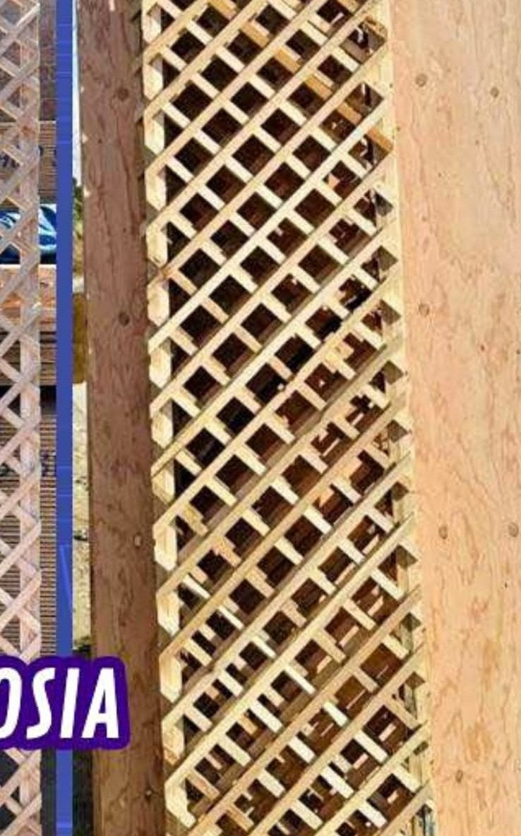 Rejilla de maple y encino 2x8 pies