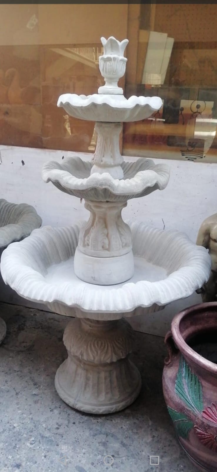 Fuente de cemento 6 pies color natural